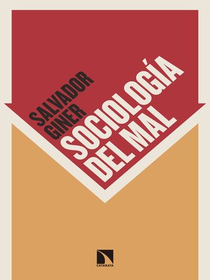 cover image of Sociología del mal